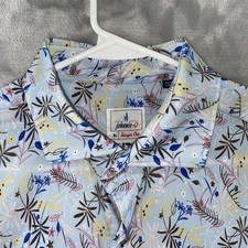 Johnnie-O Shirt men's XL Button Up Floral Print Hangin' Out Performance Stretch