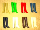 VINTAGE MATTEL BARBIE FOR MOD BEST BUY CLOTHES SOFT SQUISHY LACE UP BOOTS LOT!