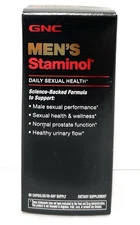 New Sealed GNC Men's Staminol for Daily Sexual Health 60 Capsules - Exp 10/2025