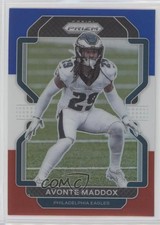 2021 Panini Prizm Red White & Blue Prizm Avonte Maddox #225 5q6