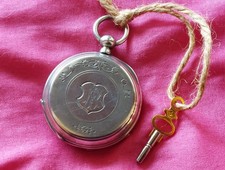 Antique Silver Key Wind Pocket Watch 1900's - 45mm "French model".