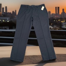 Chaps Mens 38x30 Everyday Performance Slim Fit Golf Chino Pant Navy Blue NEW $70