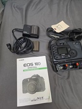 Canon EOS 10D DSLR BG-ED3 Grip 2 Batteries Charger Manual TESTED