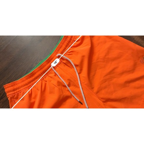 Polo Ralph Lauren Polo Bear Swim Trunks Orange Logo Embroidered Board Shorts SzM - Picture 10 of 10