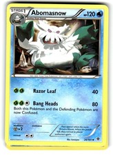 Abomasnow 26/101 Uncommon Plasma Blast Pokemon Lightly Played