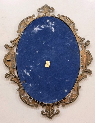 Antik Messing Barock Stil Rahmen Bild Italien Viktorianische Frau Wandbehang - Bild 2 von 5