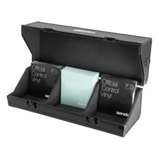 Odyssey K45200XBL KROM 7-Inch Vinyl Record Case w/ Strap Holds 200