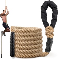 Climbing Rope Gym Workout - 15FT 20FT 25FT 30FT 35FT Heavy Duty Thick 10FT Jute