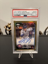 2024 Topps Chrome - Rookie Auto Pete Crow-Armstrong Gold Refractor /50 (AU, RC)