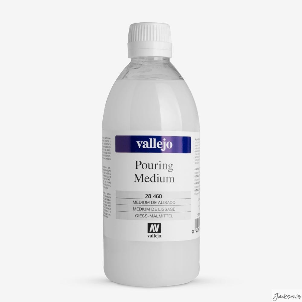 Vallejo Pouring Medium Acrylic Fluid 500ml For Acrylic Pour Paint Art