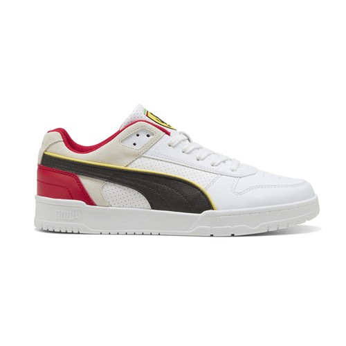 PUMA Scuderia Ferrari Rbd Game Low Lace Up  Mens White Sneakers Casual Shoes 308
