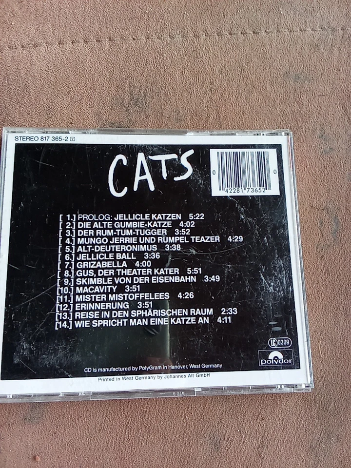 Cats (Deutsche Originalaufnahme) von Musical (CD, 2006) - Bild 2 von 2
