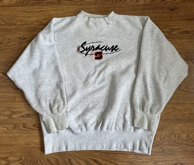 Vintage Y2K 2000s Syracuse University Sweatshirt Embroidered Gray XL