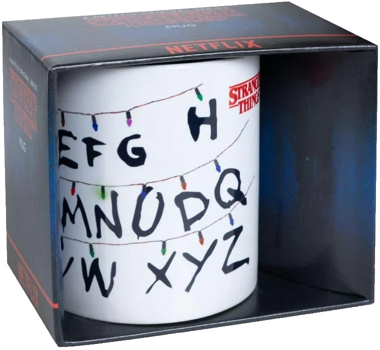 OFFICIAL NETFLIX STRANGER THINGS TV SERIES ALPHABET COFFEE MUG BRAND NEW!