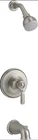 Kohler Sterling Ludington Tub and Shower Trim Package 1.75 GPM Brushed Nickel