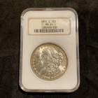 1904-O $1 Morgan Silver Dollar NGC MS64 Brown Label Early Holder Rim Toning
