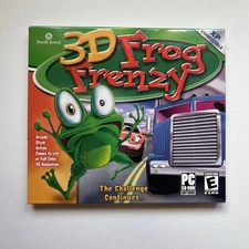 3D Frog Frenzy Windows 98 PC CD ROM Video Computer Game 2003 Disc + Sleeve Only