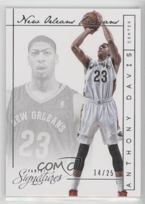 2013-14 Panini Signatures 14/25 Anthony Davis #46 s7f