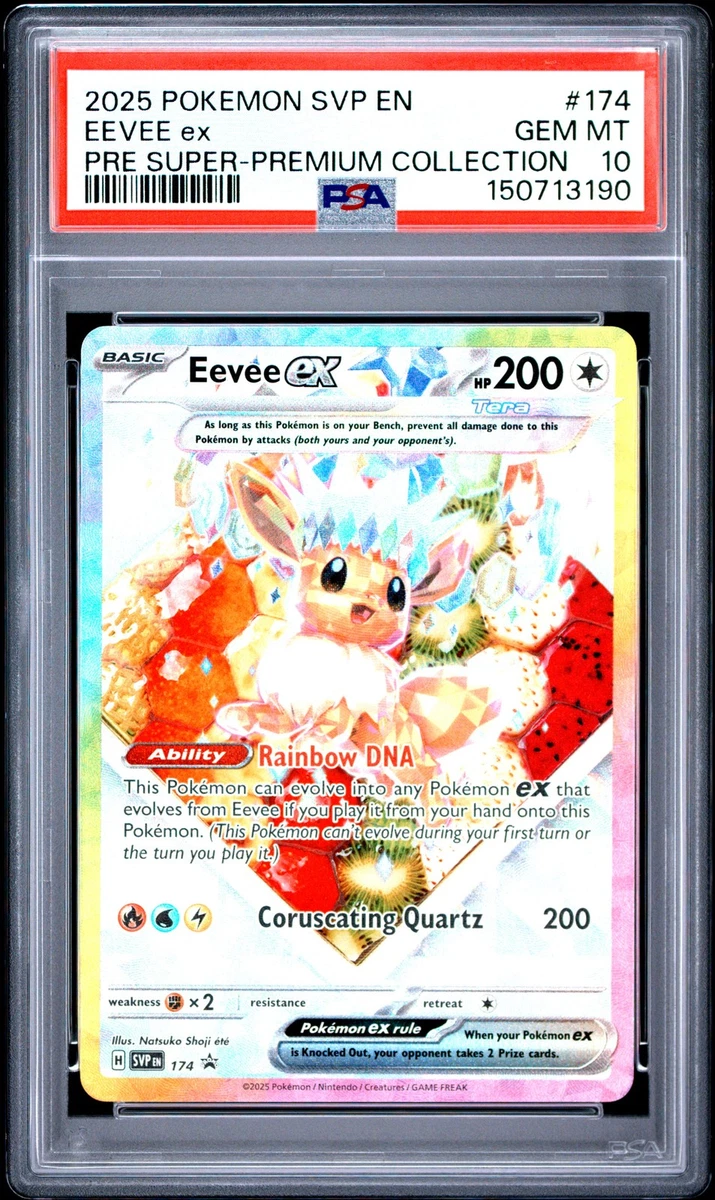 Eevee Pokémon TCG Professional Sports Authenticator (PSA) Grade 10