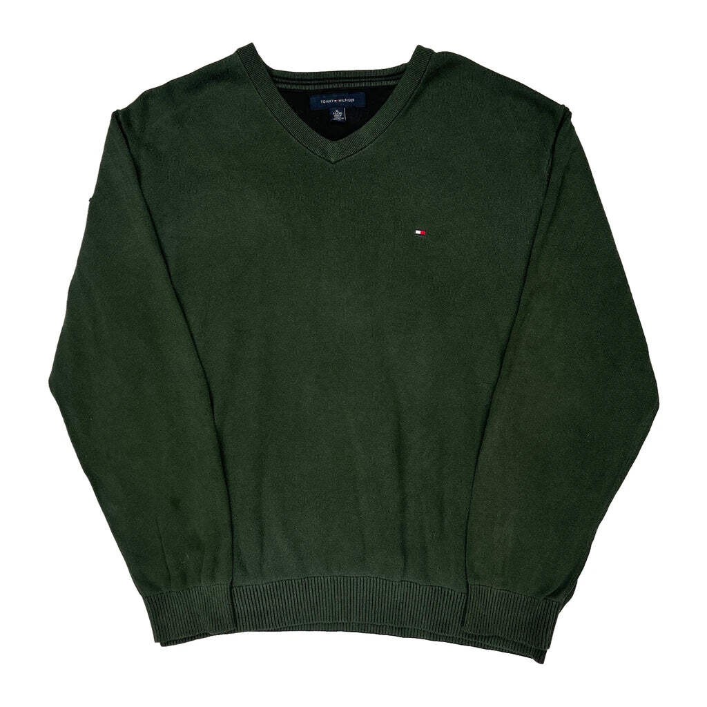Tommy Hilfiger Sweater - XL Green Cotton