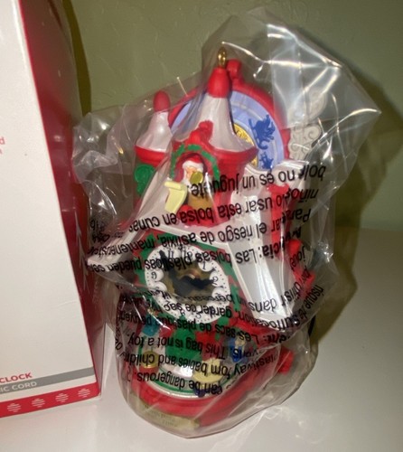 Hallmark Keepsake Ornament Santa's Magic Cuckoo Clock Cord 2017 Repaint Red - Picture 4 of 10