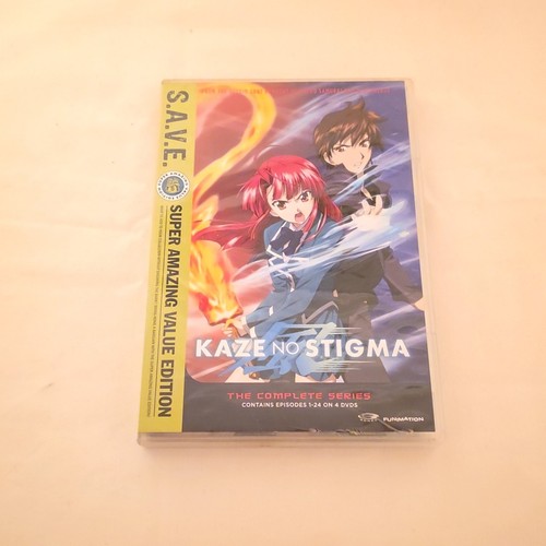 Kaze No Stigma The Complete Series Anime DVD 4 Disc Set Episodes 1-24 Funimation