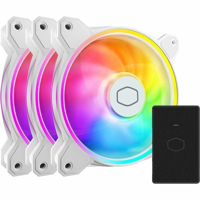 Cooler Master MasterFan MF120 Halo 3in1 White Edition 3 Pack MFLB2DW213P2R2