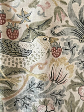 WILLIAM MORRIS Curtain Set of 2 37X96  Strawb...