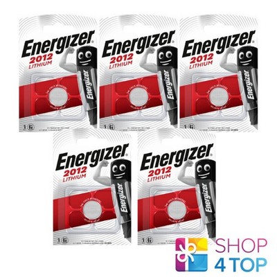 5x Energizer CR2012 3V Lithium Coin Cell Button Batteries DL2012