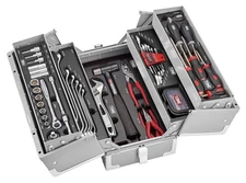 Tone TSAT330SV 74-piece tool kit silver with tool box Motorcycle starter kit