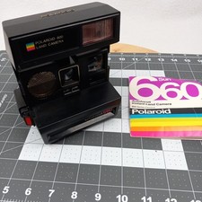 Polaroid Sun 660 Autofocus Instant Camera with Strap Vintage Minty