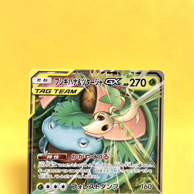 Pokemon Card Japanese【Venusaur & Snivy GX】RR 001/064 SM11a Remix