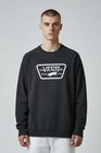 VANS Sweat-Shirt Noir Logo Grand Blanc 100% Coton TAILLE S