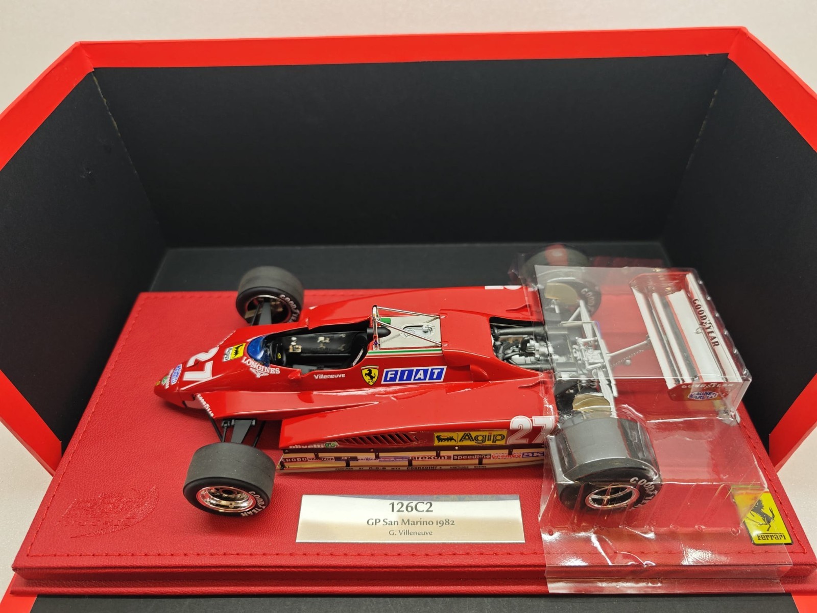 1-18 - BBR - Ferrari 126 C2 1982 - GP San Marino G. Villeneuve (L.E.024/600)