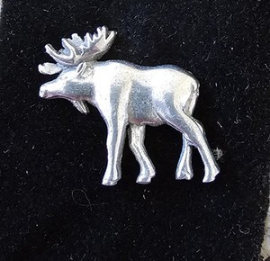 Pewter Moose Hat/Lapel Pin