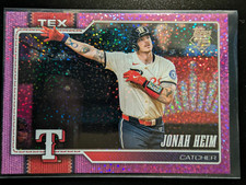 2026 Topps Jonah Heim #78 Pink Confetti Texas Rangers