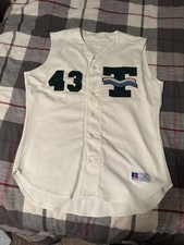 Russell Athletic Tulane Green Wave #43 Thompson Baseball Jersey Vest 46 White