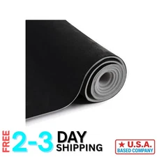 Flexible 60" L x 60" W Black Suede Upholstery Fabric with Foam for Versatile Use