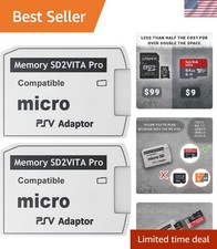 SD2Vita PS Vita Memory Adapter, PS Vita SD Card Adapter Compatible with PS Vi...