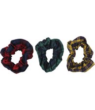 American Eagle Womens 3-Pack Plaid Hair Scrunchie, Multicoloured