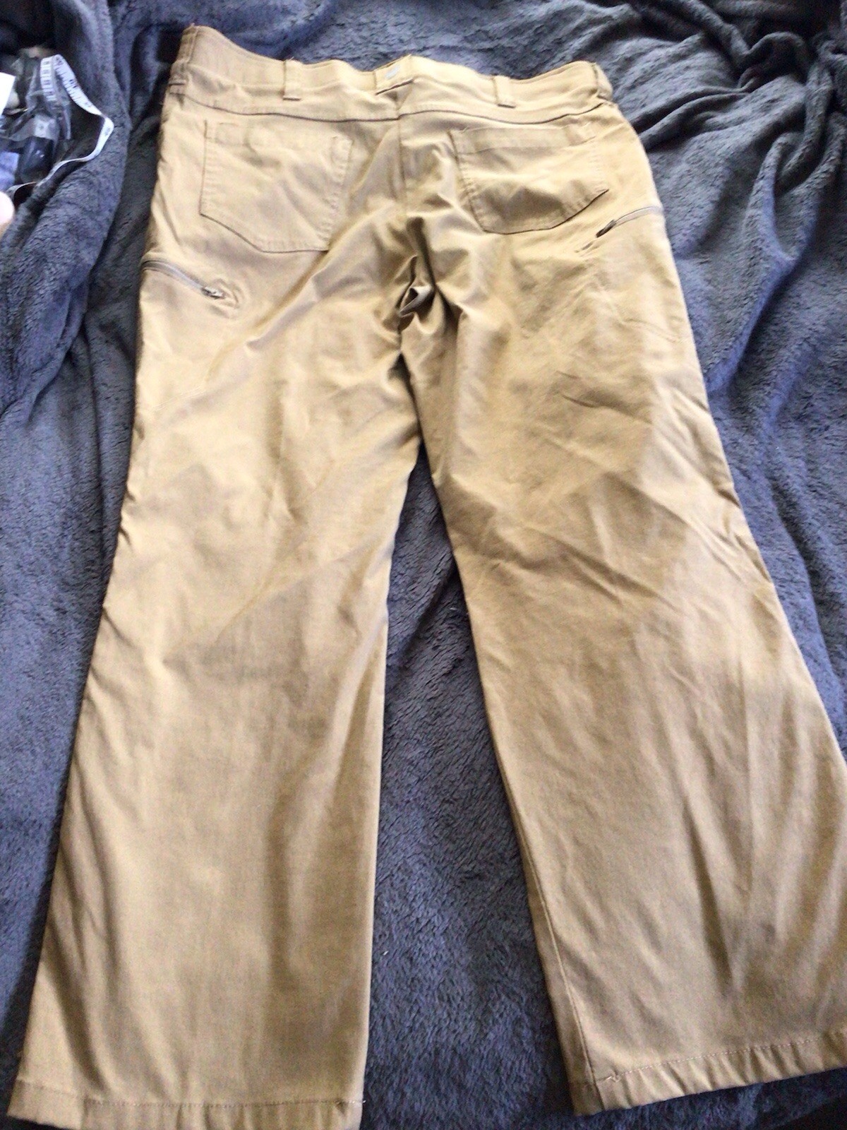 Wrangler Pants Khaki Mens 38x30 Outdoor Series Cargo Nylon Hiking Rare! image 3