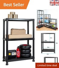 Easy Assembly 3 Tier Industrial Shelves – Max 25kg Each for Home & Garage