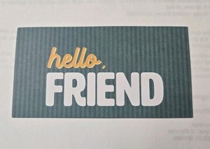 Creative Memories Hello Friend Paper Die Cut Scrapbook  Cards Paper Crafts