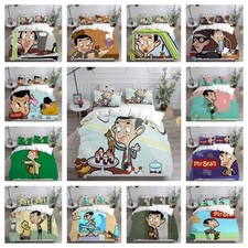 Mr Bean Kids Bedding Set Duvet Cover Single Double King Size UK