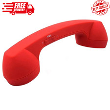 Retro Phone Handset with Wireless Bluetooth and USB Handsets for Cell Phones Red