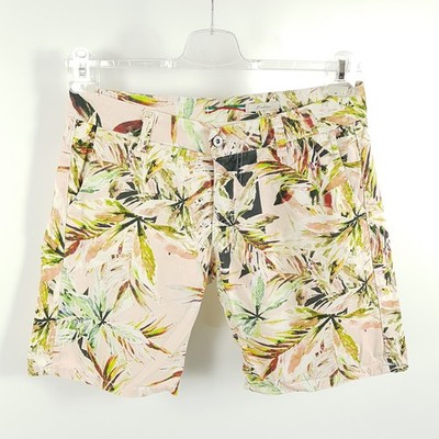 Please Shorts D005 Womens M W31 Multicoloured Bermuda Short Pants Floral Pattern