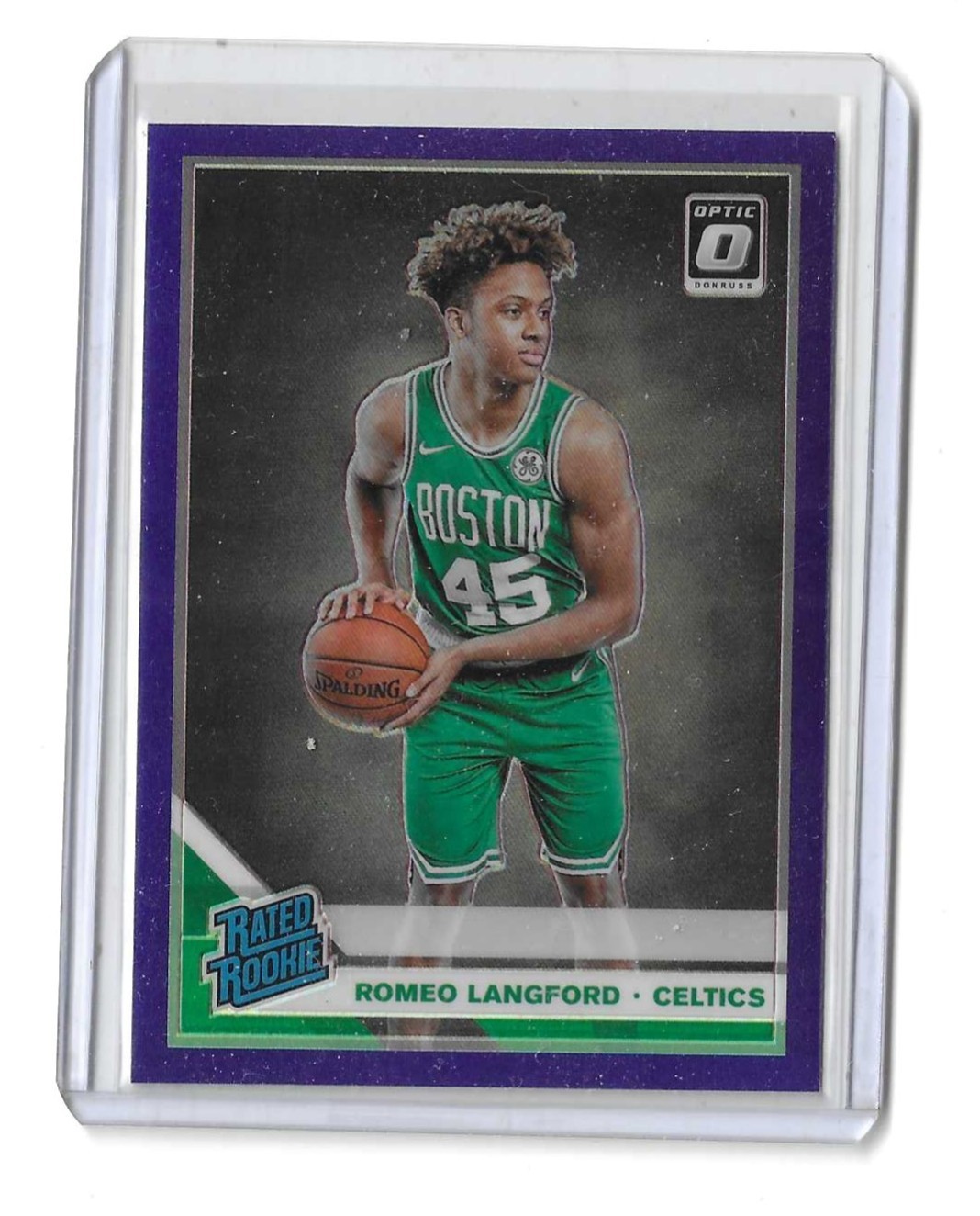 2019-20 Panini Donruss Optic - Rated Rookie Romeo Langford #182 Purple Prizm...