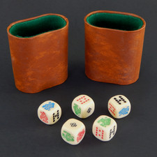 Vintage Poker Dice 1 set of 5 Dice