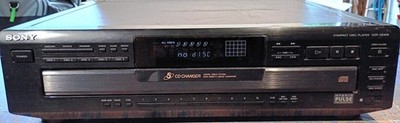 SONY CDP-CE405 - 5 CD Changer - Works Great - HYBRID PULSE D/A CONVERTER Digital