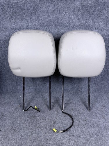 2012-2017 Mercedes C250 Coupe Front Gray Leather Left Right Active Headrest OEM